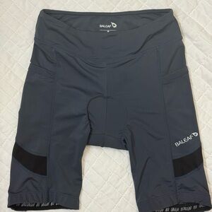 Baleaf Dark Blue Cycling Mid Thigh Shorts UPF 50+ Women’s Padded NWT With Tags